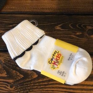 Country Kids Scalloped ORGANIC Cotton Socks 6-11